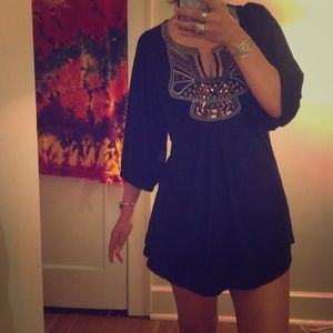 Black Beaded Tunic